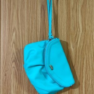 Juicy Couture Teal Wristlet with ink transfer mark USED